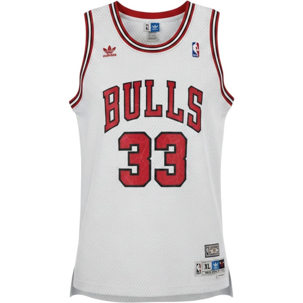 Adidas Hardwood Classics Scottie Pippen 33 Chicago Bulls Jersey XL White NBA